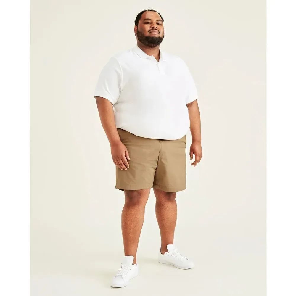 Dockers men's big and tall ultimate supreme flex stretch solid 9” shorts 50